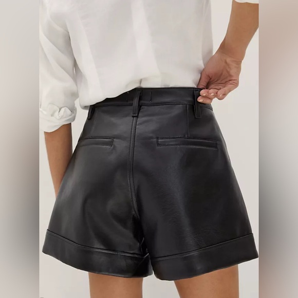 AGOLDE recycled Faux Leather Shorts - Picture 3 of 10